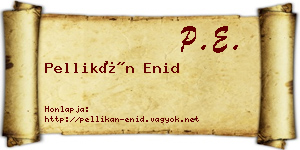 Pellikán Enid névjegykártya